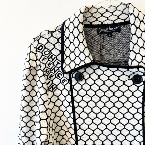 Defiant Heritage Don’t Fence Me In Cotton Cashmere Peacoat - Picture 4 of 9